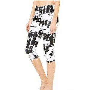 ALO Airbrush Legging White Tie Dye M